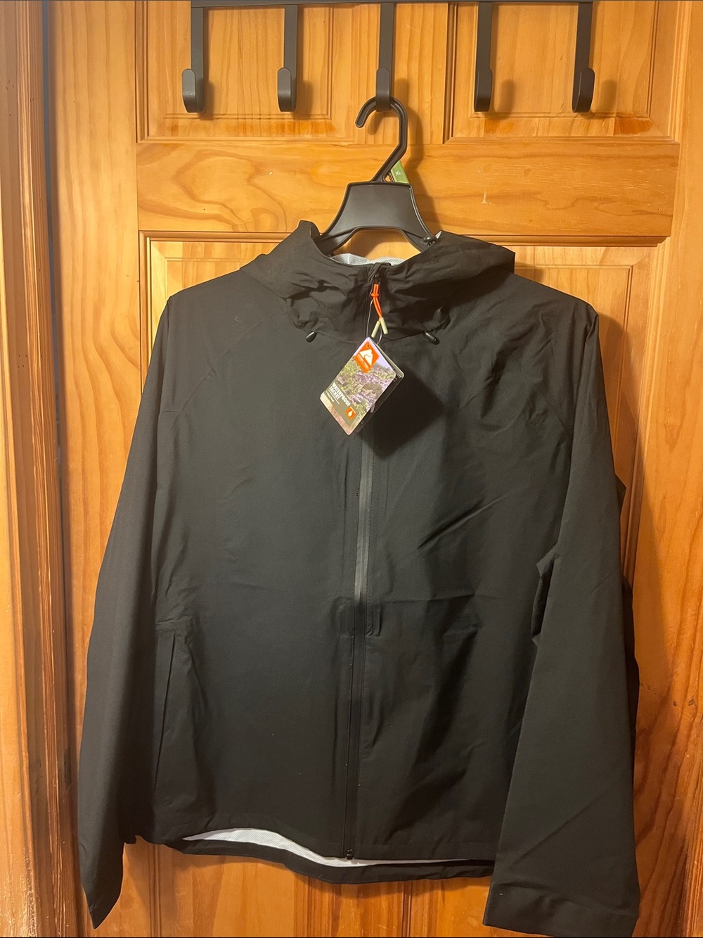 Black Men's Lightweight Hooded Jacket - Ozark Trail